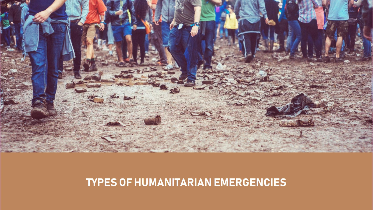 أنواع الطوارئ الإنسانية